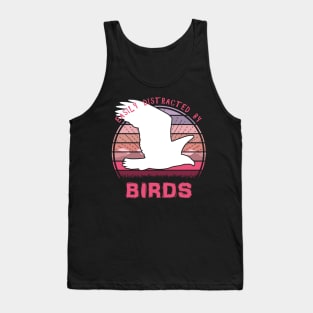 Easily Distracted By Birds Sunset Tank Top